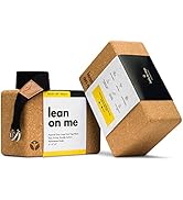 Luxury Cork Yoga Block Set - Extra Large Yoga Blocks with Performance Grade Portuguese Cork | Hig...