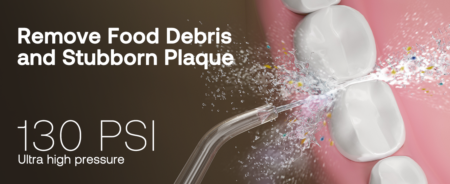 Remove food debris and stubborn plaque