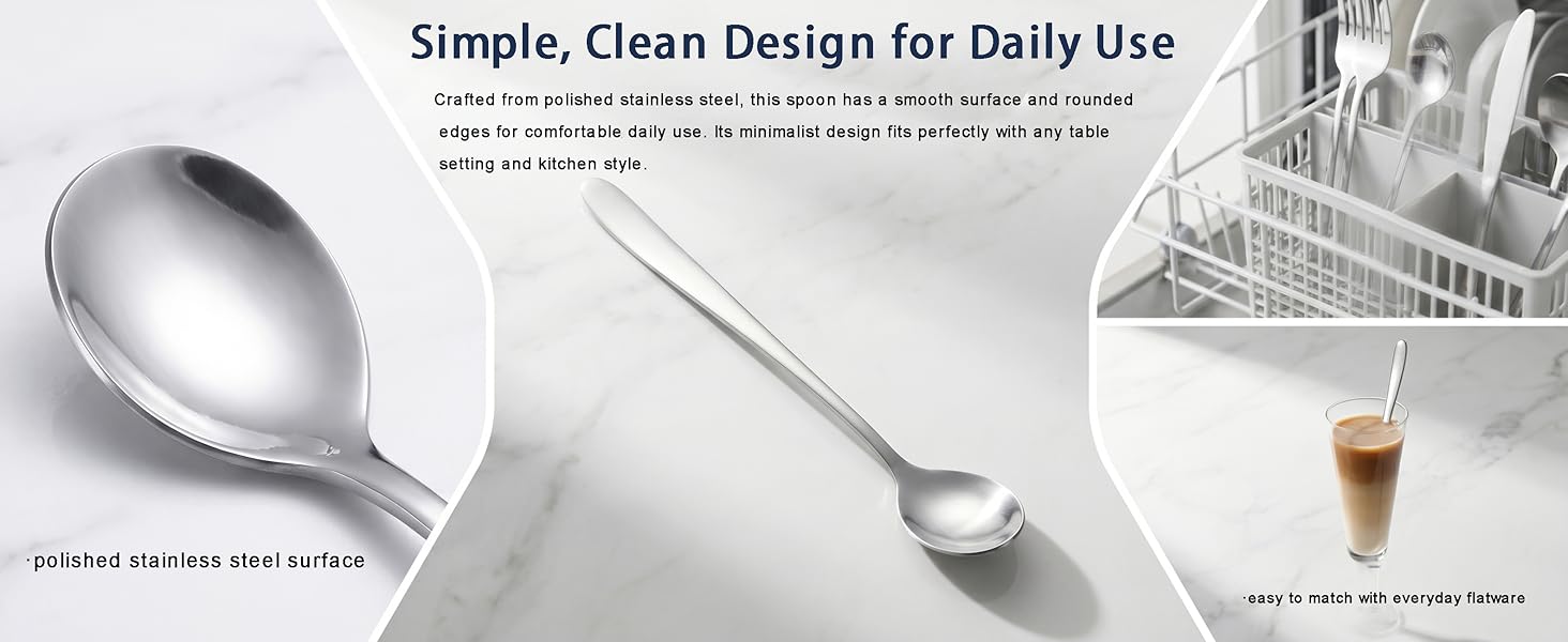 Pudding spoons Custard spoons Gelato spoons Sorbet spoons Dessert cups spoons Trifle spoons