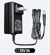 UL Listed 12V 1A 1000mA Power Supply Adapter, 6FT Long Cord, 12W 0.5A 0.8A 800mA 500mA AC/DC Swit...