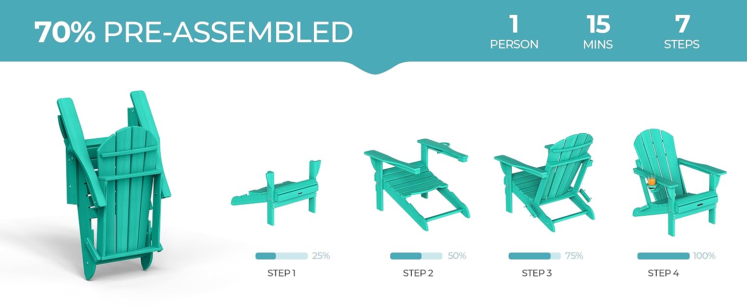 foldable adirondack chair