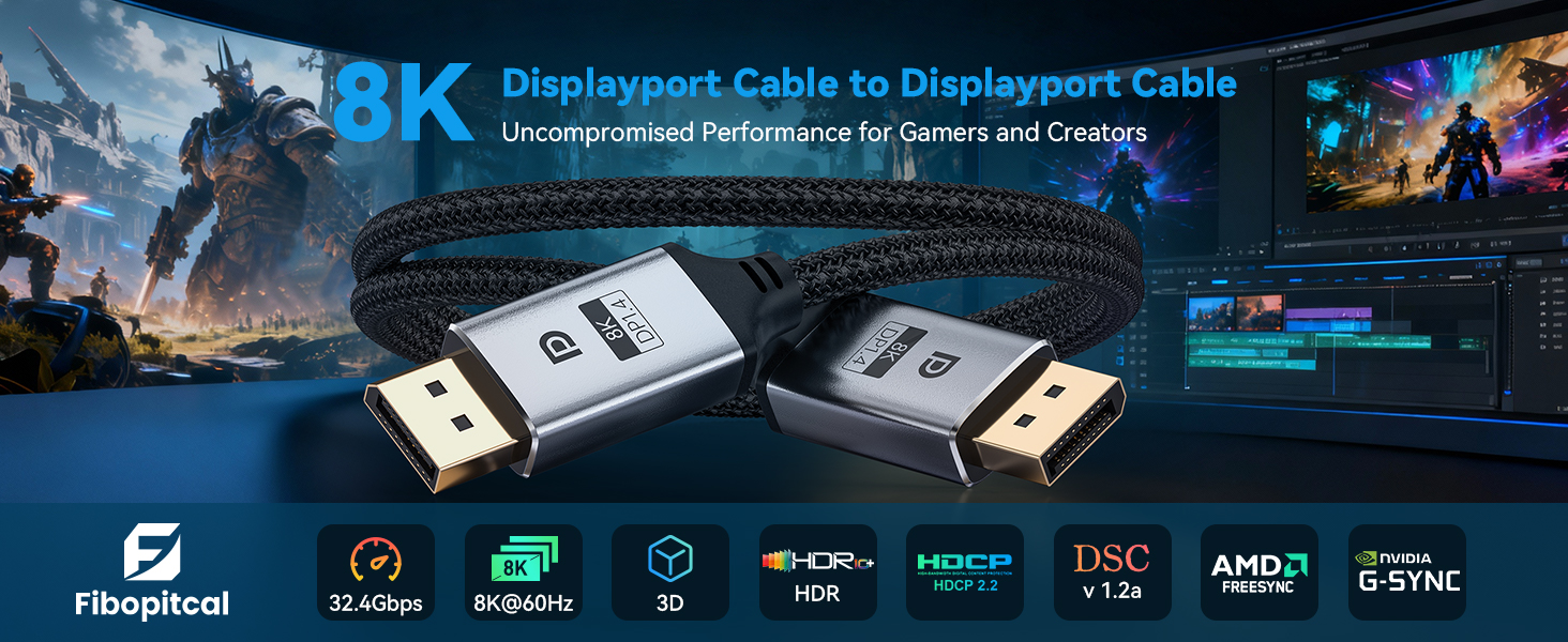 DisplayPort to DisplayPort Cable