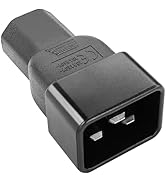GINTOOYUN IEC320 C13 to C20 Power Adapter AC Converter 15A to 10A Female C13 to Male C20 Power So...