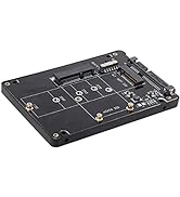 NFHK Combo M.2 NGFF B-Key &amp; mSATA SSD to SATA 3.0 Adapter Converter Case Enclosure with Switch