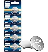 Philips CR2430 3v Lithium Coin Battery 5 Pack, CR2430 Battery | 10 Year Shelf Life | Leak-Proof |...