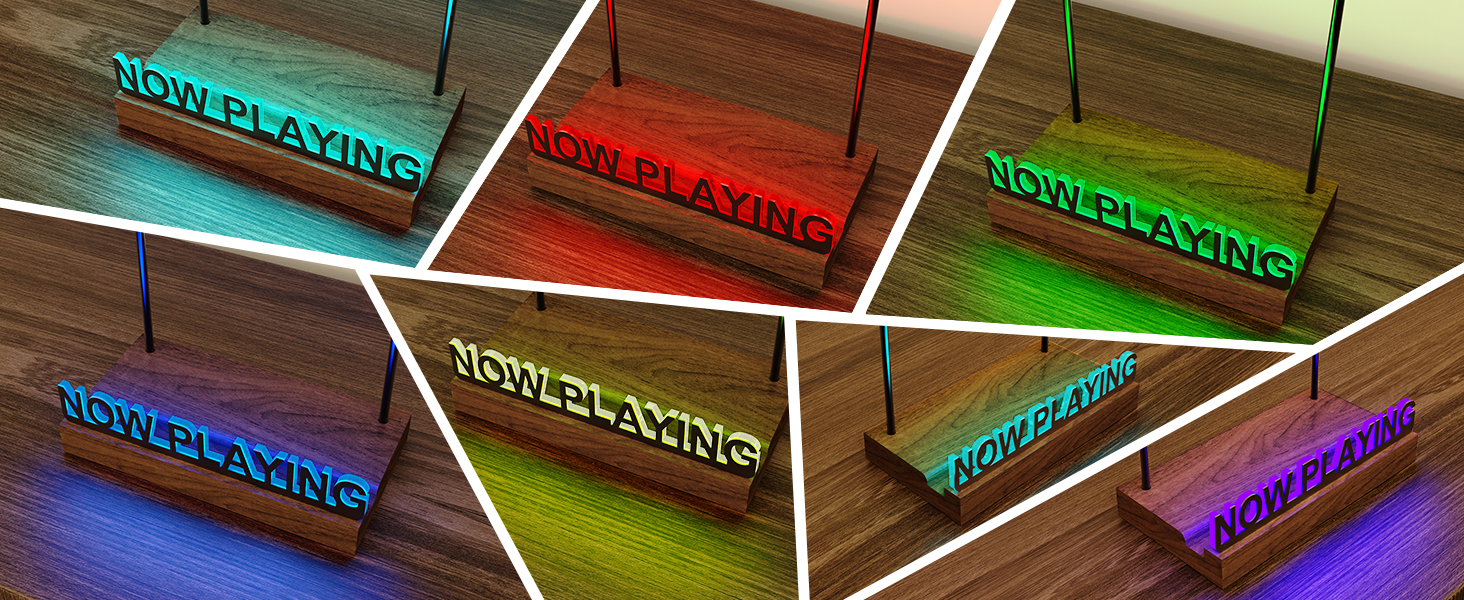 Light Up Vinyl Record Display Stand