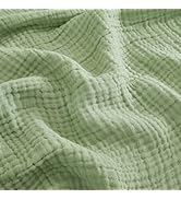 EMME Cotton Throw Blanket for Couch Soft Airy Muslin Bed Blankets Lightweight Breathable Blanket ...