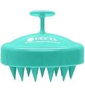 HEETA Hair Shampoo Brush, Scalp Care Hair Brush with Soft Silicone Scalp Massager (Green)
