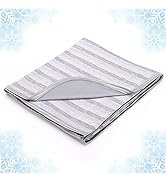 Cooling Blanket with Double Sided Cold Effect, King Size Lightweight Breathable Summer Large Over...