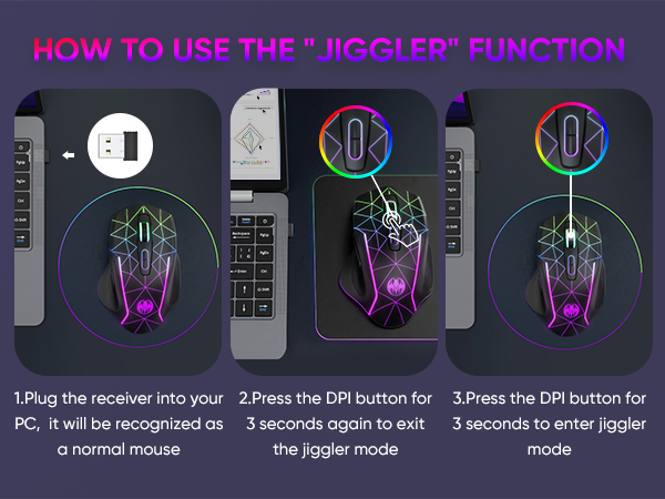 Wireless Mouse Mouse Jiggler for Laptop