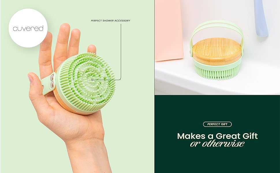 Silicone Shower Brush Photos and Infographics
