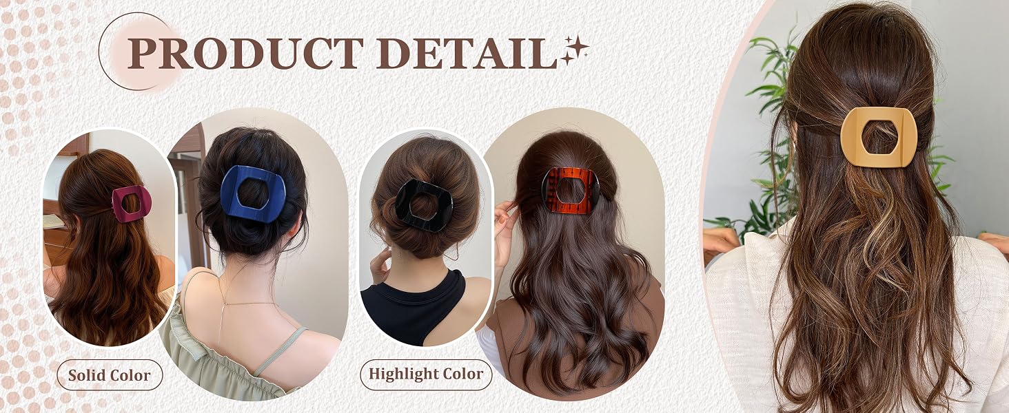 Flat hair clip