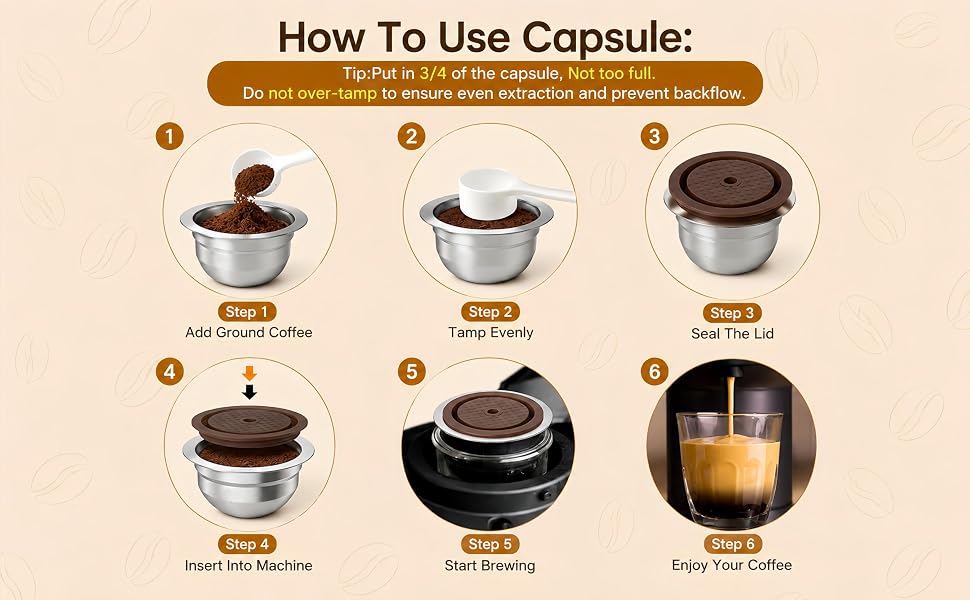 Brew Your Coffee in Seconds. No Leaks, Smooth Brewing, Secure Seal.