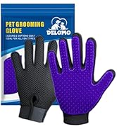 Upgrade Version Pet Grooming Glove - Gentle Deshedding Brush Glove - Efficient Pet Hair Remover M...