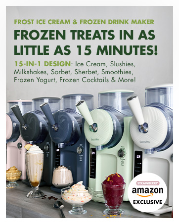 GreenPan, Frost, Ice Cream Maker, Frozen Drinks, Smoothies, Sorbets