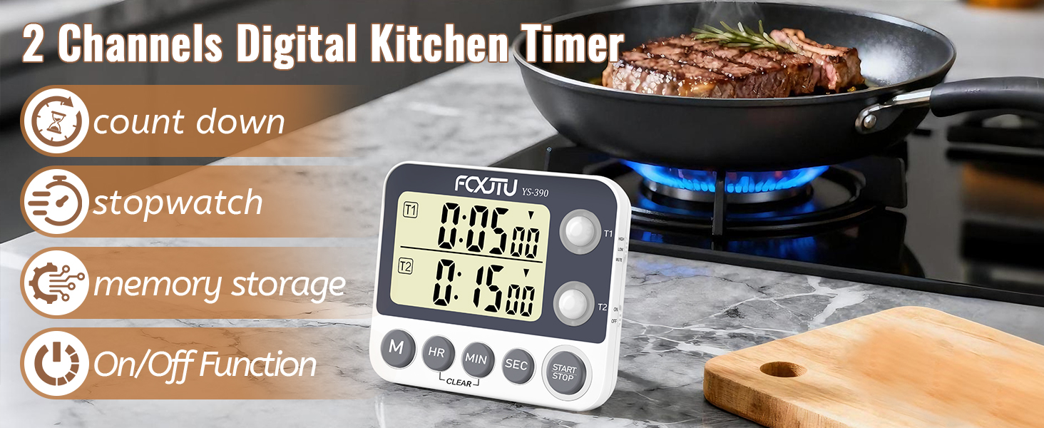 dual kitchen timer