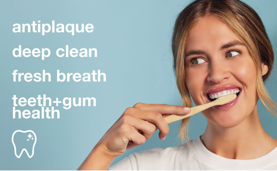 bamboo toothbrush dentisto eco toothbrush cepillo de dientes de bambú suave travel toothbrush teeth