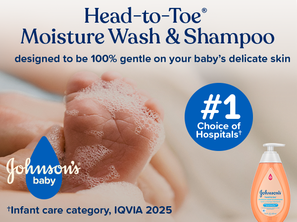 Johnsons shampoo and wash with glycerin