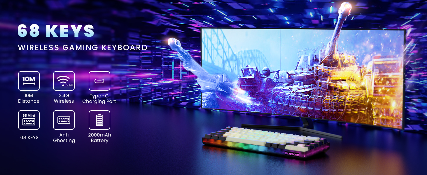 wireless gaming keyboard