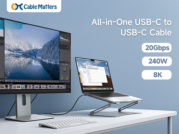 USB C to USB C Monitor Cable
