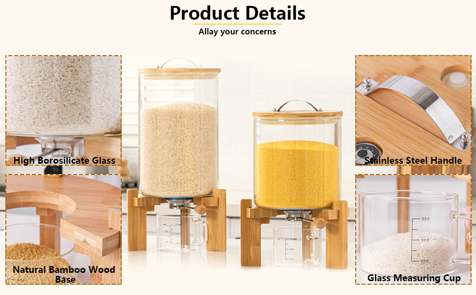 Rice Dispenser with Stand