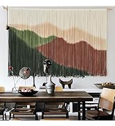 IOWER Macrame Wall Hanging Large Mountain Landscape Boho Wall Art Craftmanship Handmade Home Wall...