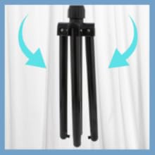 comfort zone stand fan has adjustable height levels and tilt angles