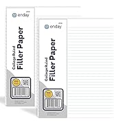 College Ruled 3-Hole Punched Filler Paper, 100 Sheets Per Pack, Lined White Papers for 3-Ring Bin...