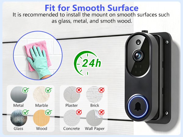 no drill doorbell mount for Orbitell