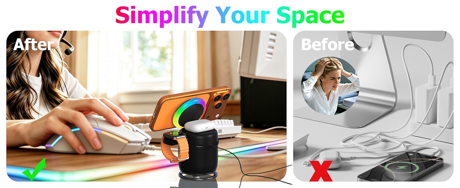 Wireless Magnetic Charging Station