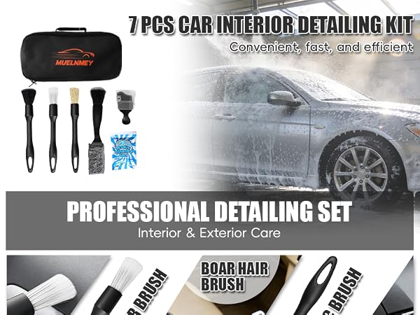 car detailing brush kit