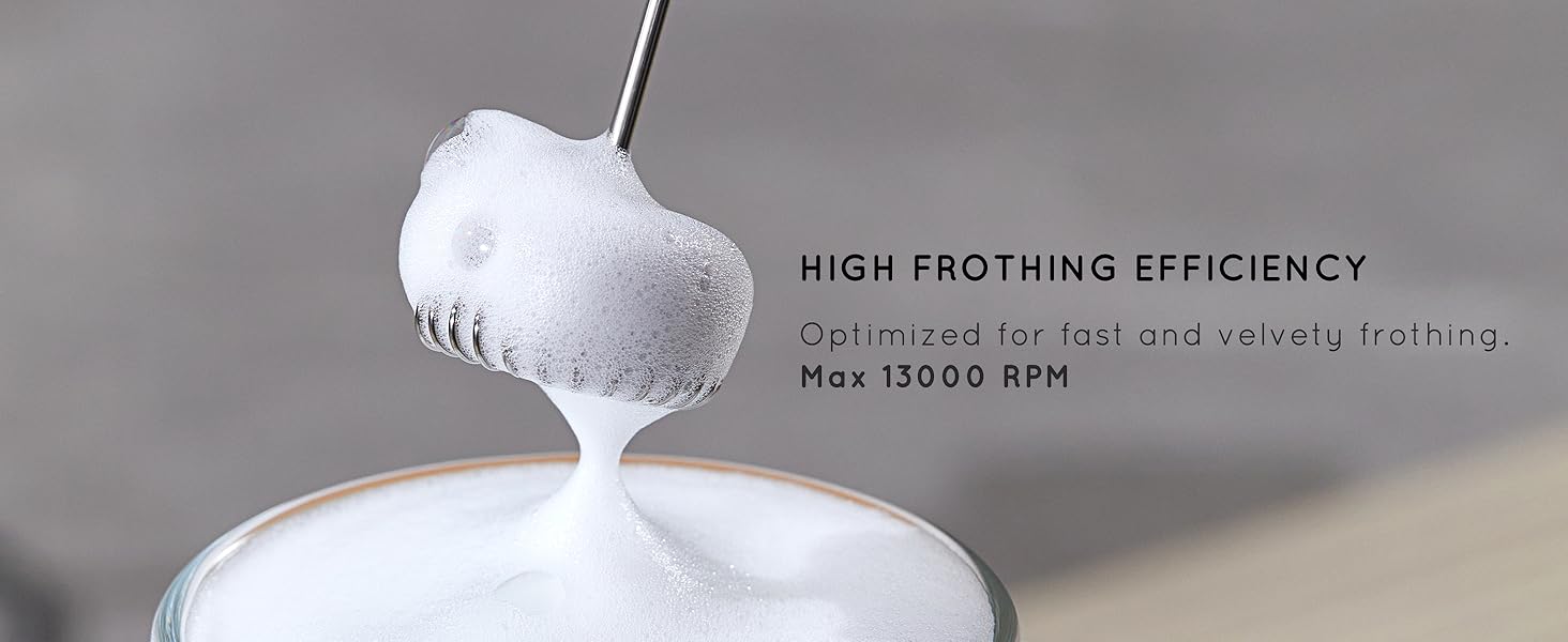 High Frothing Efficiency