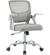 DUMOS Home Office Computer Chair - Ergonomic Mid Back Desk with Lumbar Support and Rocking Mode, ...