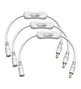 GGIPOWY 5.5mm×2.5mm DC Power Cable with Switch Control, 12V/24V Male to Female 1FT Extension Cord...