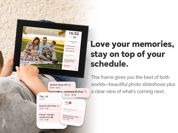 wifi digital picture frame, frameo wifi digital picture, wood digital photo frame, 10.1 inch digital