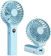 SWEETFULL Handheld Fan,5000mAh Portable Fan Mini fan Small Personal Fan with Backup Power,Desk Fa...