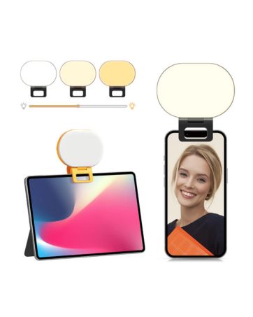 selfie light clip on phone portable video led camera ring content tiktok photography vlogging make