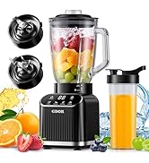 GDOR Professional Blender for Kitchen, 1200 Peak Watts Smoothie Blender, 5 Functions for Ice Crus...
