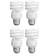 Xtricity Compact Fluorescent Light Bulbs T2 Spiral, E26 Base, 23W (100W Equivalent), 5000k Daylig...