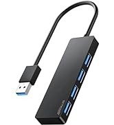 ANYPLUS USB 3.0 Hub, 4 Port USB Hub Splitter,Portable USB Adapter Mini Multiport Expander for Des...