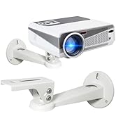2-Be-Best Mini Projector Wall Mount 360° Rotation 7.8” Length 11 lbs Load Projector Wall Mount White