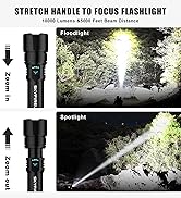 Rechargeable Flashlight High Lumens