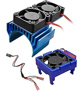 VXL-3s ESC Cooling Fan and Motor Dual Fan Set Compatible with Traxxas Slash 4x4 Stampede 4x4 Rust...