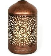 Earnest Living Essential Oil Diffuser Metal Diffuser 100 ml Timers Night Lights and Auto Off Func...