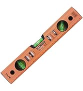 DOWELL 12 Inch Magnetic Spirit Level with Imperial scale, 3 Different Bubbles-45°/90°/180°HY030660