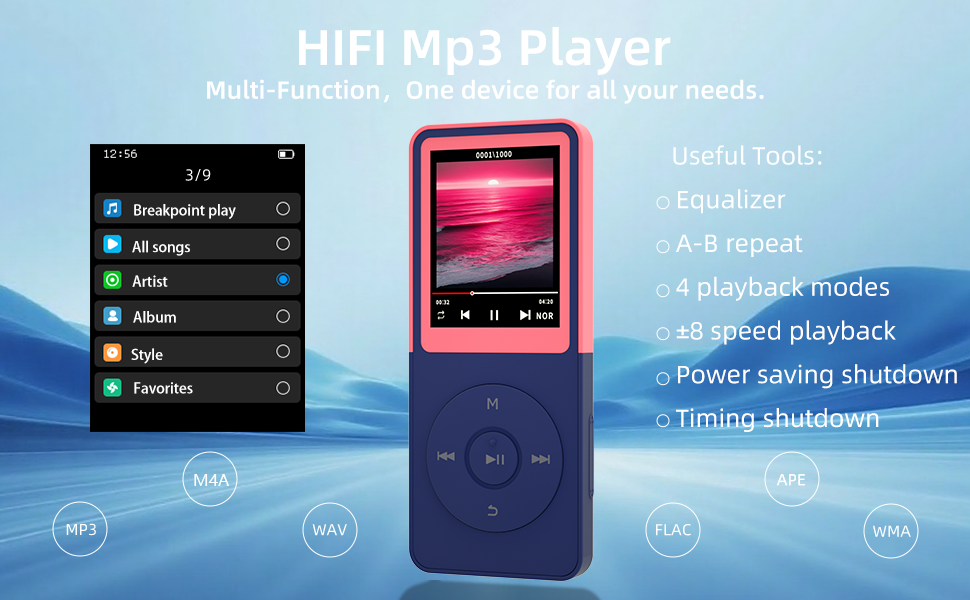 hifi mp3 player with fm radio / portable music devices / digital music player / mp3 &amp;amp; mp4 players