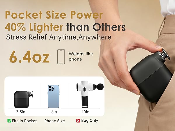 Portable Mini Massage Gun for On-the-Go Relief and Relaxation