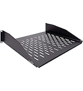 Navepoint 2U 19-Inch Universal Vented Rack Mount Cantilever Server Cabinet Shelf 14-Inches Deep B...