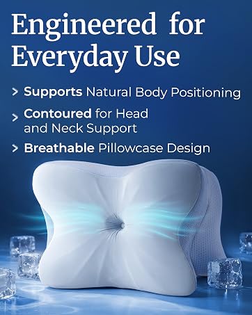 derila ergo pillow cooling pillowcase breathable pillow neck pillow