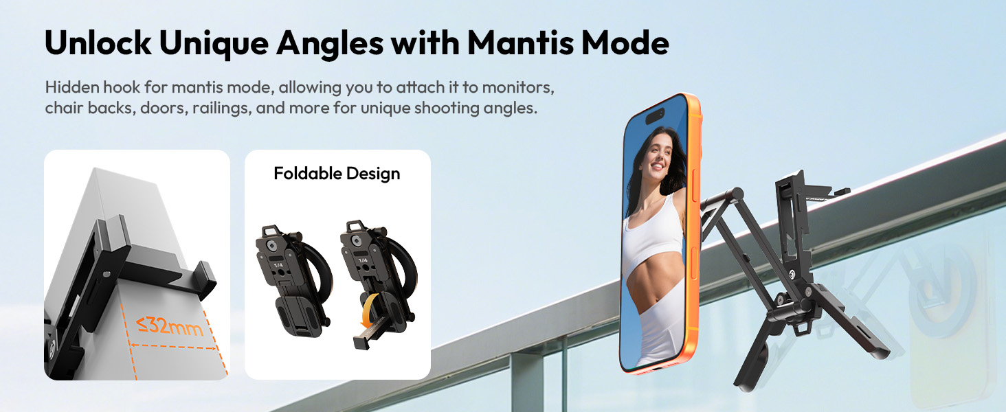 magnetic phone tripod